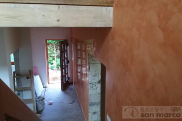 Krb a schodiště – MARMORINO CLASSICO a GRASSELLO DI CALCE